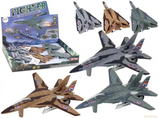 Samolot wojskowy z napędem moro światło dźwięk MIX