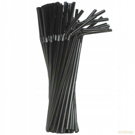 Słomki plastikowe łamane wielokrotnego użytku GoDan 50 szt.