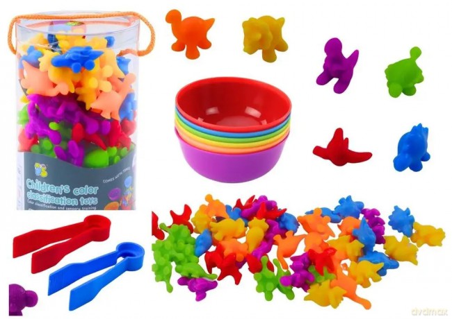 Sorter edu do nauki liczenia dinozaury 48el