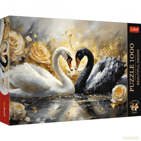 TREFL 1000 el. Premium Plus Quality. Piękne łabędzie [PUZZLE]