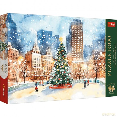 TREFL 1000 el. Premium Plus Quality. Zimowa Kraina Czarów w Central Parku [PUZZLE]
