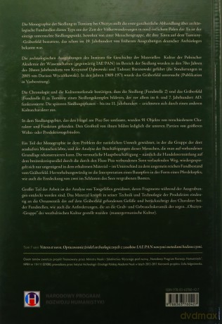 Tumiany, woj. warmińsko-mazurskie, osada. Völkerwanderungszeitliche Siedlung von Tumiany (Daumen) im Kreise Allenstein - Baranowski Tadeusz redakcja [KSIĄŻKA]