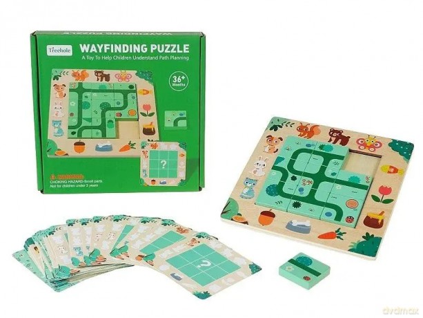 Układanka drewniana - znajdź drogę [PUZZLE]
