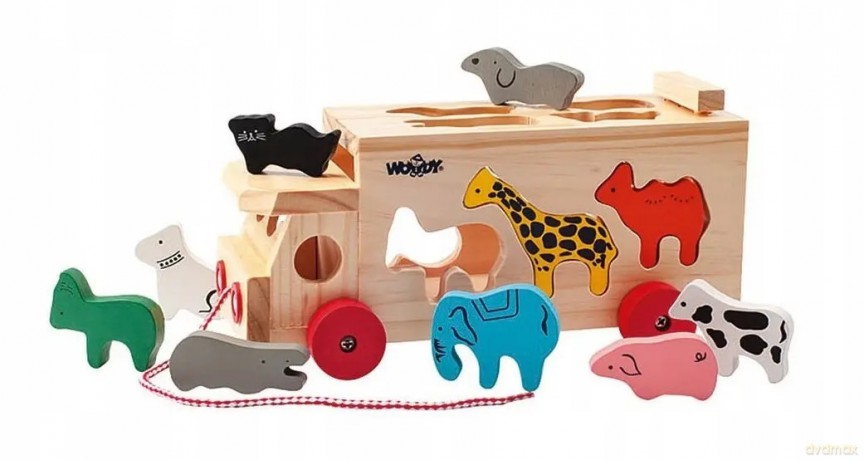WOODYLAND Ciężarówka z sorter.zwierz.91199 11998