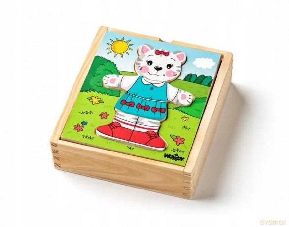 WOODYLAND Puzzle garderoba Kotka 18el 90019 00190