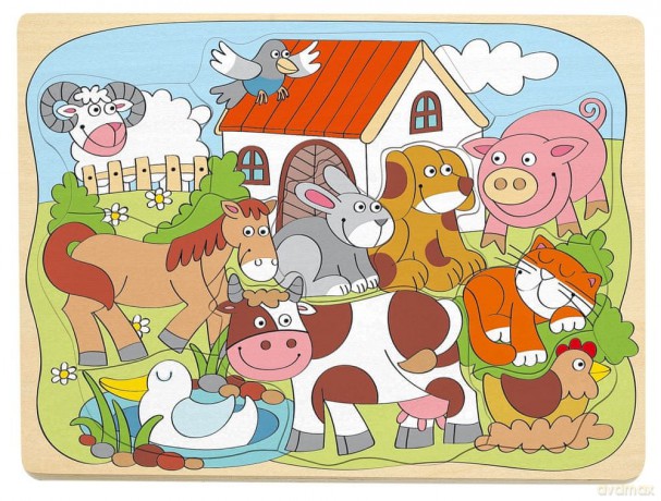WOODYLAND PuzzlePlansza Wes.zwierz.dom.91929 19291