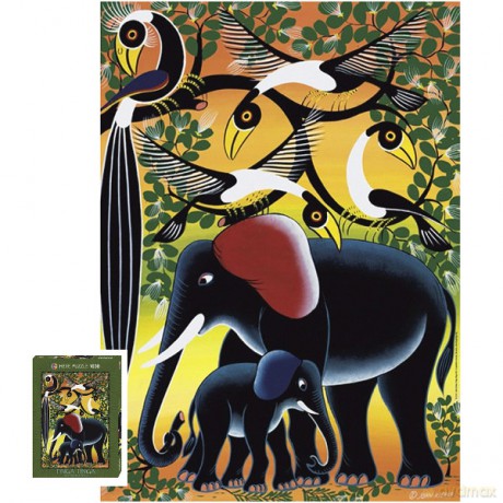 HEYE 1000 EL. Rodzina Słoni [PUZZLE]