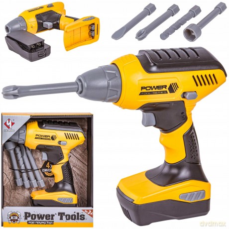 Zestaw Majsterkowaicza Wiertarka Na Baterie Wkrętarka Światło I Dźwięk