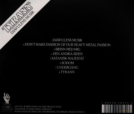 Tyrann: Djavulens Musik [CD]