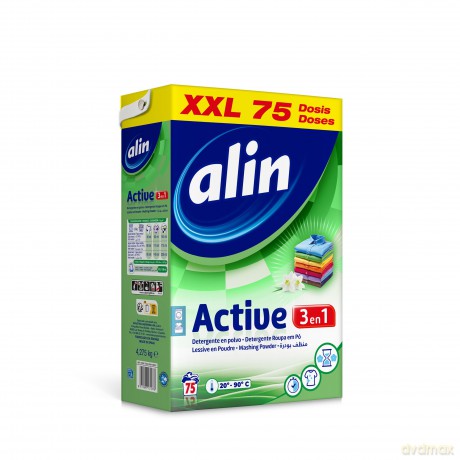 ALIN Active 3w1 Proszek do prania uniwersalny (75 prań) Hiszpański 4,275 kg