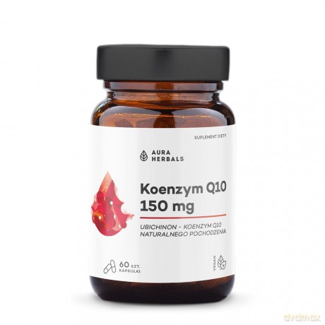 AURA HERBALS Koenzym Q10 150 mg - suplement diety 60 sztuk (kapsułki)