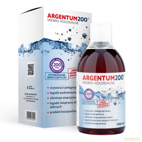 AURA HERBALS Srebro Koloidalne 200 ppm tonik 500 ml