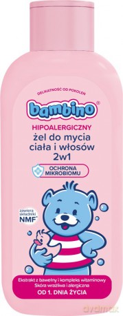 BAMBINO Żel do mycia ciała i włosów 2w1 400ml