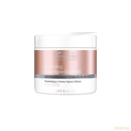 BIELENDA PROFESSIONAL Lift&Glow Rozświetlająca maska algowo-żelowa do twarzy 190 g