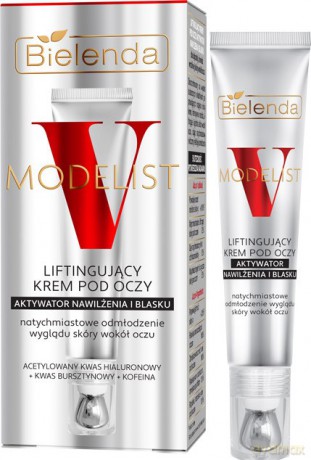 BIELENDA V-MODELIST Liftingujący krem pod oczy - aktywator nawilżenia i blasku 15 ml