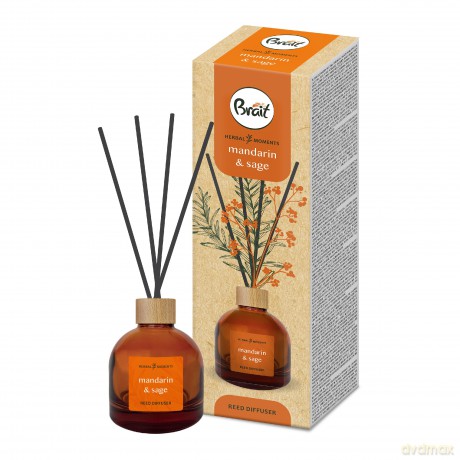 BRAIT Herbal Moments Mandarin Sage Patyczki zapachowe 100 ml
