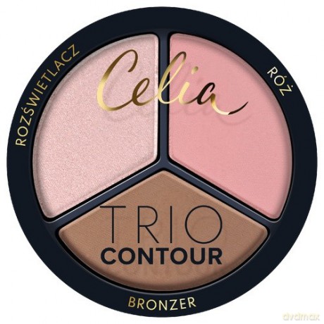 CELIA Trio Contour Zestaw do konturowania twarzy w pudrze 03