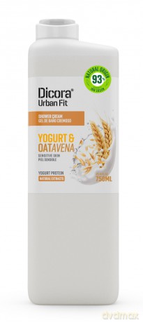 DICORA Urban Fit Kremowy żel pod prysznic Jogurt i Płatki Owsiane 750 ml