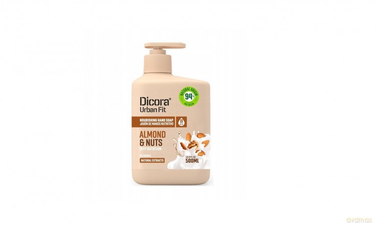 DICORA Urban Fit Mydło do mycia rąk Migdały i Orzechy włoskie 500 ml