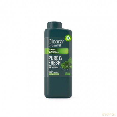 DICORA Urban Fit Pure&Fresh Szampon przeciwłupieżowy do włosów 2w1 400 ml