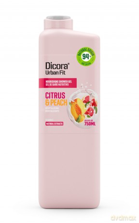DICORA Żel pod prysznic Cytrusy i Brzoskwinie 750 ml