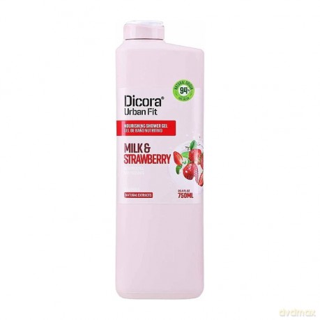 DICORA Żel pod prysznic Mleko i Truskawka 750 ml