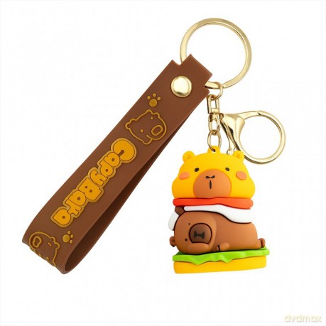 ECARLA Brelok do kluczy Kapibara "kanapka" Capybara BRL377
