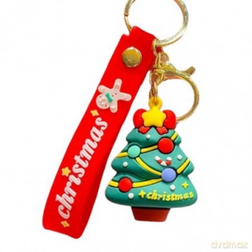 ECARLA Brelok do kluczy z przywieszką świąteczny - Choinka Christmas BRL343