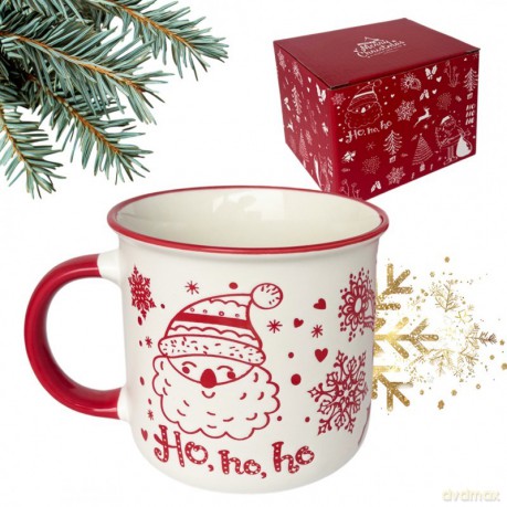 ECARLA Kubek ceramiczny świąteczny Boże Narodzenie 350ml + Pudełko na Prezent KB12
