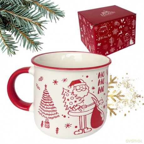ECARLA Kubek ceramiczny świąteczny Boże Narodzenie 350ml + Pudełko na Prezent KB14