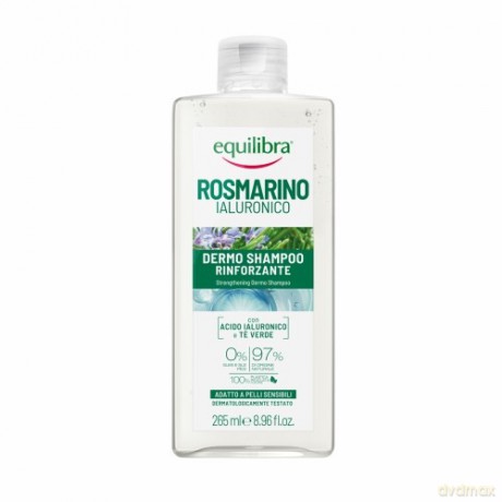 EQUILIBRA Rozmarino Szampon wzmacniający Rozmaryn i Kwas hialuronowy 265 ml