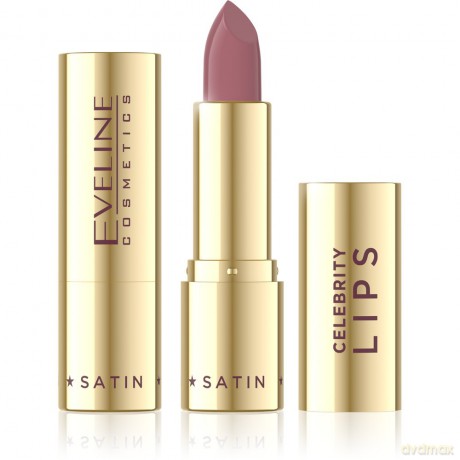 EVELINE Celebrity Lips Kremowa pomadka o satynowym wykończeniu nr 600