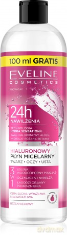EVELINE Hydra Sensation Hialuronowy płyn micelarny nawilżający 3w1 500 ml