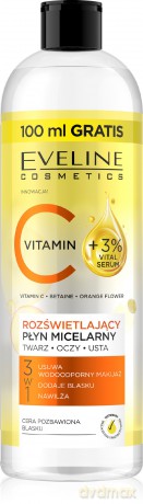 EVELINE Vitamin c Rozświetlający płyn micelarny 3w1 500 ml