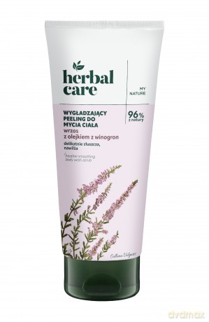 FARMONA Herbal Care Wygładzający peeling do mycia ciała Wrzos z olejkiem z winogron 200 ml
