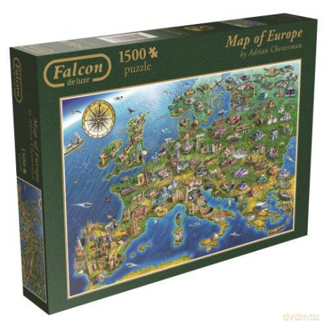 JUMBO 1000 EL. Mapa Europy [PUZZLE]
