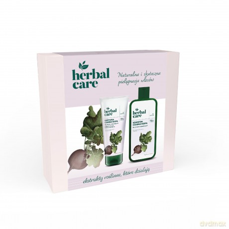 HERBAL CARE Zestaw prezentowy Rzepa (Szampon do włosów 330ml + Odżywka do włosów 200ml)