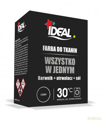 IDEAL Farba do tkanin czarnych 350 g