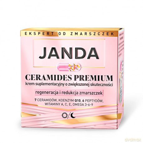 JANDA Ceramides Premium Krem suplementacyjny o zwiększonej skuteczności Regeneracja i redukcja zmarszczek 50 ml