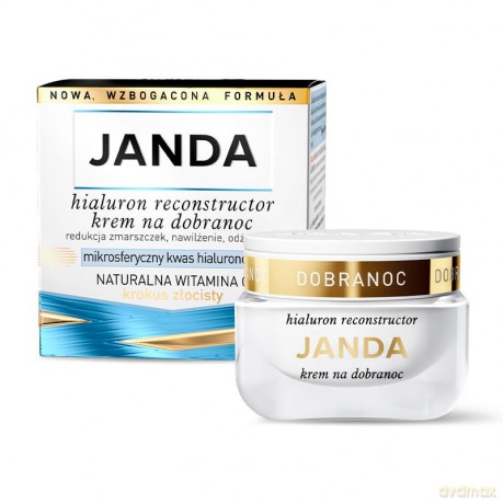 JANDA Hialuron Reconstructor Nawilżający krem przeciwzmarszczkowy na dobranoc 50 ml