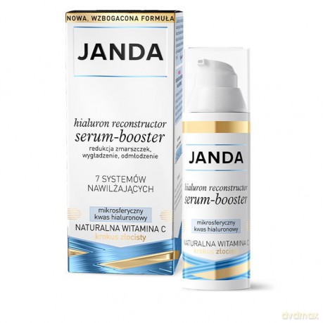 JANDA Hialuron Reconstructor Serum-booster do twarzy redukujące zmarszczki 30 ml