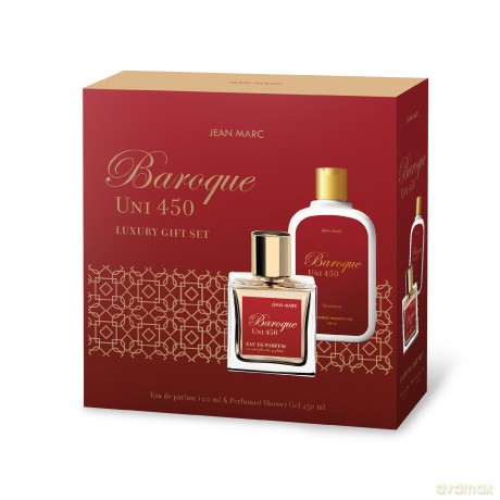 JEAN MARC Zestaw prezentowy damski Baroque Uni 450 (Woda perfumowana 100ml + Perfumowany żel pod prysznic 250ml)