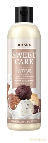 JOANNA Sweet Care Kremowy żel pod prysznic - Pralinki z marcepanem 240 ml
