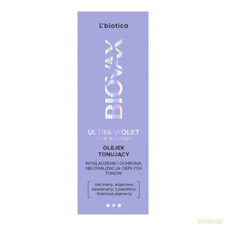 L`BIOTICA Biovax Ultra Violet Olejek tonujący do włosów blond 50 ml