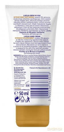 LUKSJA Krem do rąk Intensywne odżywienie 50 ml