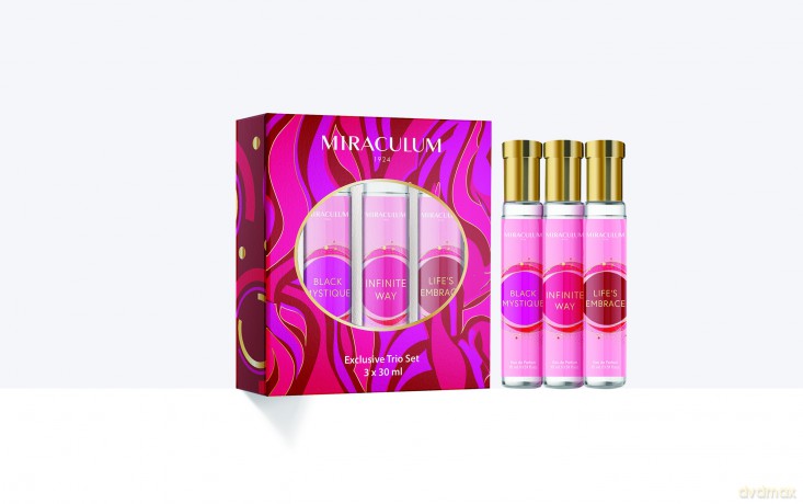MIRACULUM Zestaw prezentowy Perfumetki 3 x 30 ml