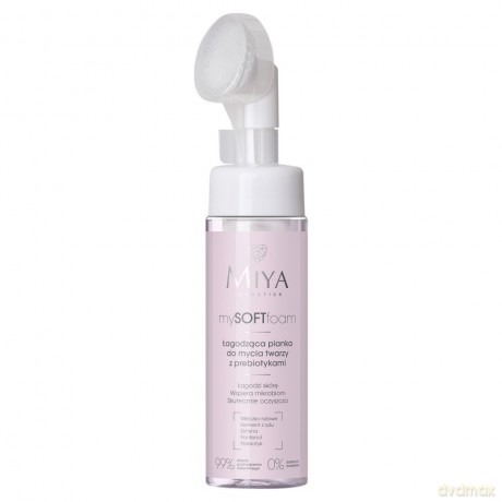 MIYA mySOFTfoam Łagodząca pianka do mycia twarzy z prebiotykami 150 ml