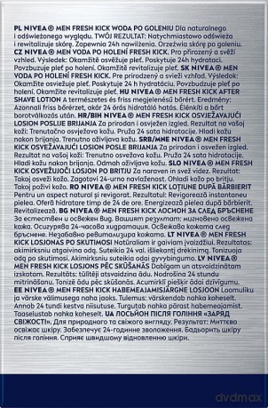 NIVEA Men Woda po goleniu Fresh Kick 100 ml