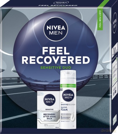 NIVEA Zestaw prezentowy męski Feel Recovered (Balsam po goleniu 100ml + Pianka do golenia 200ml)