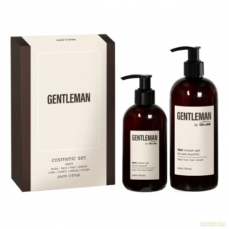 ON LINE Zestaw Gentleman Żel pod prysznic 400 ml + Żel pod prysznic 240 ml